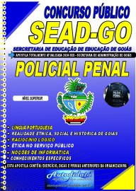 Apostila impressa concurso da Secretaria de Estado da Administrao de Gois 2024 Polcial Penal 