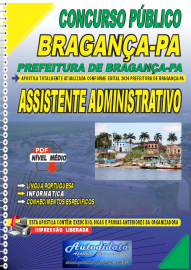 Apostila digital concurso da Prefeitura de Bragana-PA 2024 - Assistente Administrativo