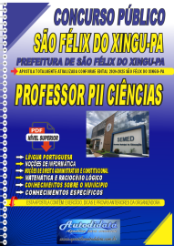 Apostila Digital Concurso de So Flix do Xingu  PA 2025 Professor de Cincias