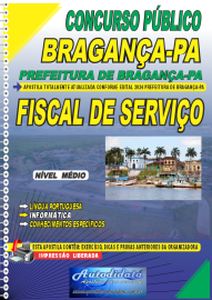 Apostila impressa concurso da Prefeitura de Bragana-PA 2024 - Fiscal de Servio