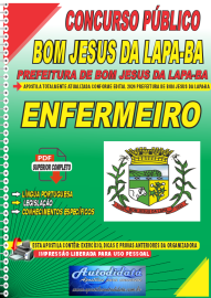 Apostila Digital Concurso Prefeitura de Bom Jesus da Lapa - BA 2024 Enfermeiro
