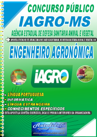 Apostila Impressa Concurso Agncia Estadual de Defesa Sanitria Animal e Vegetal IAGRO-MS 2022 Engenheiro Agrnomo