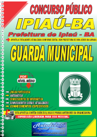 Apostila digital concurso da Prefeitura de Ipia - BA 2024 - Guarda Municipal