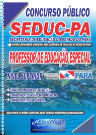 Apostila Impressa Concurso Pblico da SEDUC  PA 2025 Professor de Educao Especial