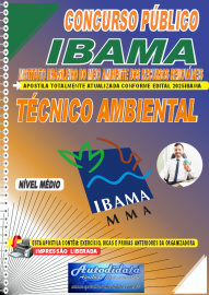 Apostila Impressa Concurso Pblico IBAMA 2025 Tcnico Ambiental