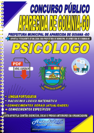 Apostila digital concurso da Prefeitura de Aparecida de Goinia - GO 2024 - Psiclogo