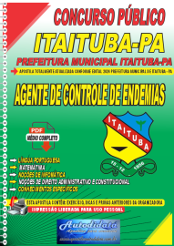 Apostila Digital Concurso Prefeitura de Itaituba  PA 2024 Agente de Combate de Endemias