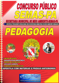 Apostila Impressa Concurso SEMAS-PA 2022 Pedagogo