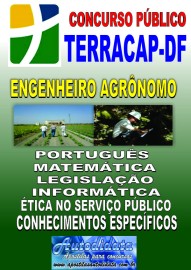 Apostila impressa concurso da Terracap - DF 2017 - Engenheiro Agrnomo