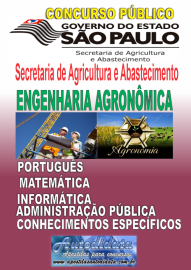 Apostila impressa concurso SAA/SP Secretaria de Agricultura SP - Engenheiro Agrnomo