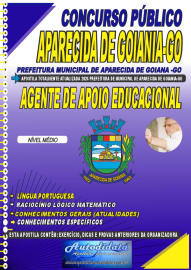 Apostila impressa concurso da Prefeitura de Aparecida de Goinia - GO 2024 - Agente de Apoio Educacional