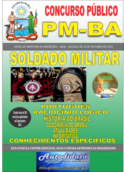 Concurso PM BA Soldado - História 