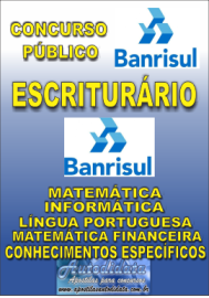 Apostila Impressa Concurso Banrisul- RS 2023 Escriturrio