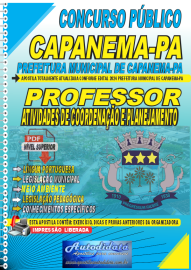Apostila digital concurso da Prefeitura de Capanema-PA 2024 - PROFESSOR EM ATIVIDADE DE COORDENAO E PLANEJAMENTO