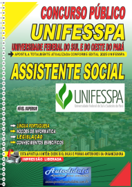 Apostila impressa concurso da Unifesspa 2025 - ASSISTENTE SOCIAL