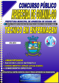 Apostila impressa concurso da Prefeitura de Aparecida de Goinia - GO 2024 - Tcnico de Enfermagem