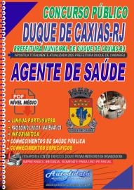 Apostila digital Processo Seletivo da Prefeitura de Duque de Caxias - RJ - 2025 - Agente Comunitrio de Sade