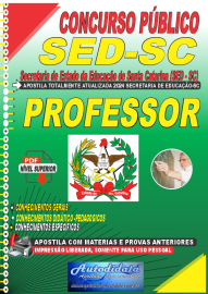 Apostila digital concurso SED-SC 2024 Secretaria de Educao de Santa Catarina - Professor - Anos Iniciais Ensino Fundamental