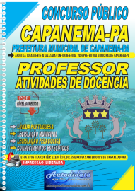 Apostila digital concurso da Prefeitura de Capanema-PA 2024 - PROFESSOR EM ATIVIDADE DE DOCNCIA 