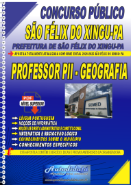 Apostila Digital Concurso de So Flix do Xingu  PA 2025 Professor de Geografia