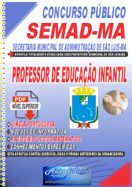 Apostila digital concurso da Prefeitura de So Luis SEMAD 2025 - Professor de Educao Infantil