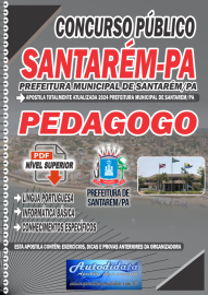 Apostila digital Prefeitura de Santarm-PA 2024 - PEDAGOGO