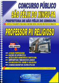 Apostila Digital Concurso de So Flix do Xingu  PA 2025 Professor de Ensino Religioso