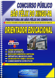 Apostila Digital Concurso de So Flix do Xingu  PA 2025 Orientador Educacional