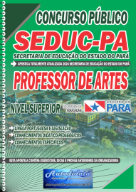 Apostila Impressa Concurso Pblico da SEDUC  PA 2025  Professor de Artes