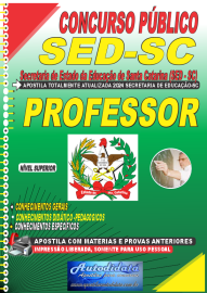 Apostila impressa concurso SED-SC 2024 Secretaria de Educao de Santa Catarina - Professor - Anos Iniciais Ensino Fundamental