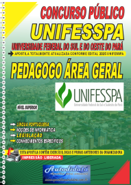 Apostila impressa concurso da Unifesspa 2025 - Pedagogo rea Geral