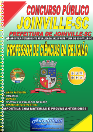 Apostila Impressa Concurso Prefeitura de Joinville - SC 2022 Professor de Cincias da Religio