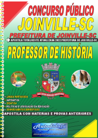 Apostila Impressa Concurso Prefeitura de Joinville - SC 2022 Professor de Histria