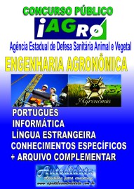 Apostila Impressa concurso da IAGRO - MS 2013 - Engenheiro Agrnomo