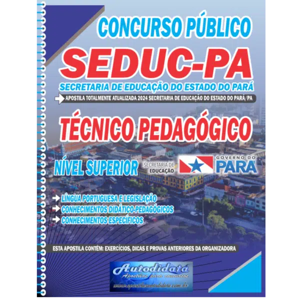 TECNICO PEDAGOGICO 2 Apostila para o Concurso público da SEDUC – PA 2024 Técnico Pedagógico