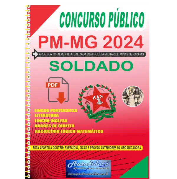 PM MG 2023 3 Apostila concurso PMMG 2024 - Soldado