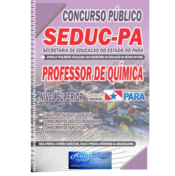 PROF DE QUIMICA 2 Apostila Concurso público da SEDUC – PA 2024 – Professor de Química