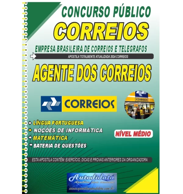 Apostila concurso dos Correios AGENTE DOS CORREIOS Apostila digital concurso dos CORREIOS 2024 - AGENTE DOS CORREIOS