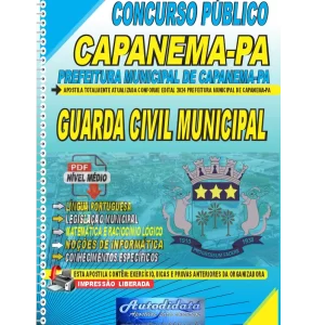 Apostila digital PREFEITURA DE CAPANEMA PA 2024 GUARDA CIVIL MUNICIPAL NOVO Home