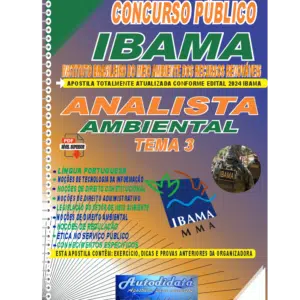 Apostila impressa IBAMA TEMA 3 ANALISTA AMBIENTAL novo Home